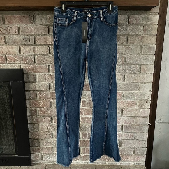 NWT Allegra K Flare Jeans - Picture 1 of 5
